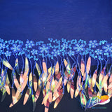 6" Spike Sequin Fringe with Flower Tape & Mesh, SEQ-004