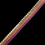 1/2" Rope Chain Rhinestone Iron on Trim, IRT-116