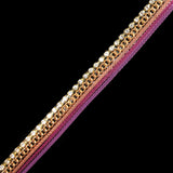 1/2" Rope Chain Rhinestone Iron on Trim, IRT-116