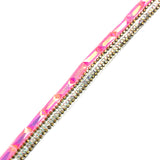 1/2" Neon AB Stone Rhinestone Iron on Trim, IRT-118