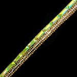 1/2" Neon AB Stone Rhinestone Iron on Trim, IRT-118