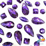 Purple Resin Stones, DD78