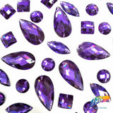 Purple Resin Stones, DD78
