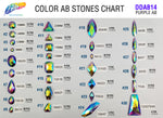 Purple AB Resin Stones, DDAB14