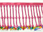 4" Beaded Fringe with Bells, FR-007