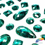 Teal Resin Stones, DD32