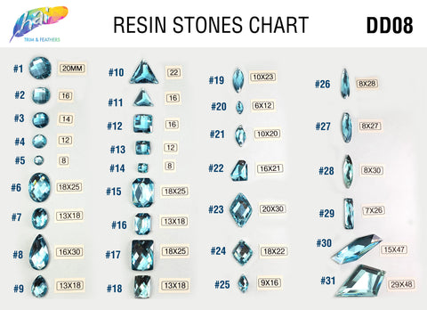 Aqua Resin Stones, DD08
