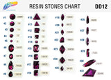 Amethyst Resin Stones, DD12