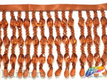 2 1/2" Chunky Acrylic Beaded Fringe, FR-009