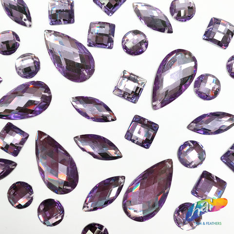 Lilac Resin Stones, DD35