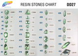 Mint Green Resin Stones, DD27