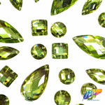 Lime Green Resin Stones, DD128