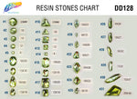Lime Green Resin Stones, DD128