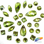 Lime Green Resin Stones, DD128