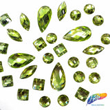 Lime Green Resin Stones, DD128