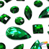 Kelly Green Resin Stones, DD21