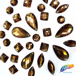 Brown/Smoked Topaz Resin Stones, DD54