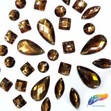 Brown/Smoked Topaz Resin Stones, DD54