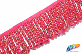 3" Acrylic Beaded Fringe with Teardrop, FR-016