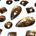 Brown/Smoked Topaz Resin Stones, DD54