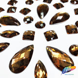 Brown/Smoked Topaz Resin Stones, DD54
