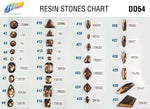 Brown/Smoked Topaz Resin Stones, DD54