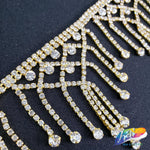 2 3/4" Chandelier Rhinestone Fringe, RF-009