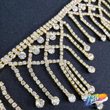 2 3/4" Chandelier Rhinestone Fringe, RF-009