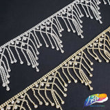 2 3/4" Chandelier Rhinestone Fringe, RF-009