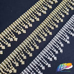 1 1/4" Flower Rhinestone Fringe, RF-027