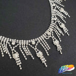 2" Silver Crystal Rhinestone Fringe, RF-026