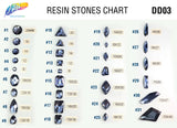 Blue Grey Resin Stones, DD03