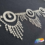 2 5/8" Silver Crystal Dreamcatcher Rhinestone Fringe, RF-014