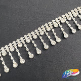 1 1/8" Rhinestone Ball Cupchain Fringe, RF-008