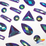 Matte Purple AB Resin Stones, SSAB15