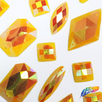Matte Yellow AB Resin Stones, SSAB10