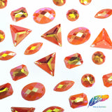 Matte Orange AB Resin Stones, SSAB09