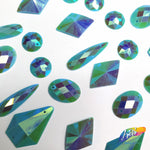 Matte Aqua AB Resin Stones, SSAB05