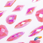 Matte Pink AB Resin Stones, SSAB04