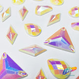 Matte White AB Resin Stones, SSAB01
