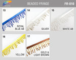 1 3/4" Variegated Beaded Fringe with Bugle & Seed Beads, FR-010