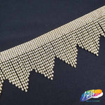 2 1/2" Wavy Crystal Rhinestone Fringe, RF-004