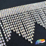 2 1/2" Wavy Crystal Rhinestone Fringe, RF-004