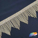 2 1/2" Wavy Crystal Rhinestone Fringe, RF-004