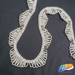 1 1/4" Overlapping Loop Crystal Rhinestone Fringe, RF-002