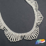 1 1/4" Overlapping Loop Crystal Rhinestone Fringe, RF-002
