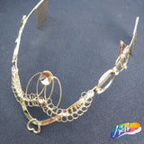 Gold Metal Wire Tiara Base