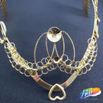 Gold Metal Wire Tiara Base