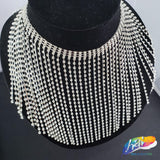 6" Crystal Rhinestone Cupchain Fringe, RF-042