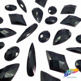 Black Acrylic Stones, A21